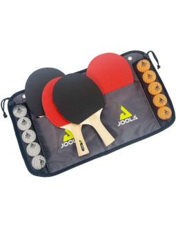 Zestaw do tenisa stołowego joola family 4 rakietki spirit 10 piłeczek 2