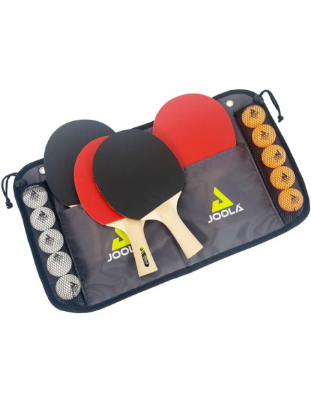 Zestaw do tenisa stołowego joola family 4 rakietki spirit 10 piłeczek