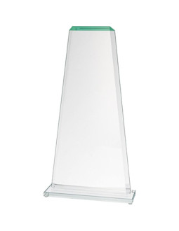 Trofeum szklane z rozklejoną podstawą