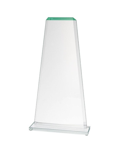 Trofeum szklane z rozklejoną podstawą