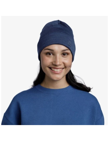 Czapka buff merino heavyweight beanie solid night blue