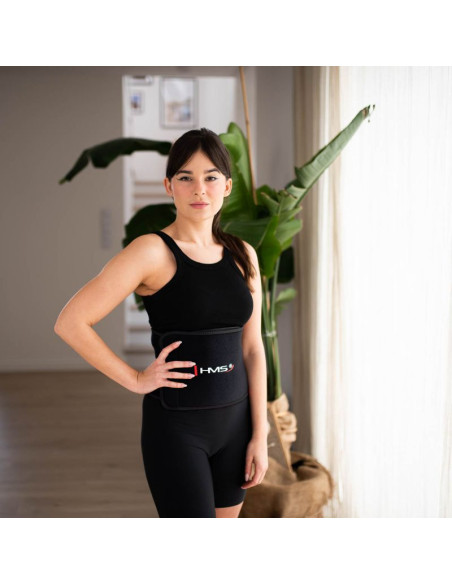 Zestaw hula hop magnetyczny black/gold hhm13 z licznikiem hms + pas wyszczupłający br163 black