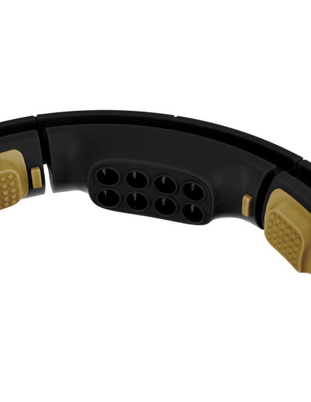 Zestaw hula hop magnetyczny black/gold hhm13 z licznikiem hms + pas wyszczupłający br163 black