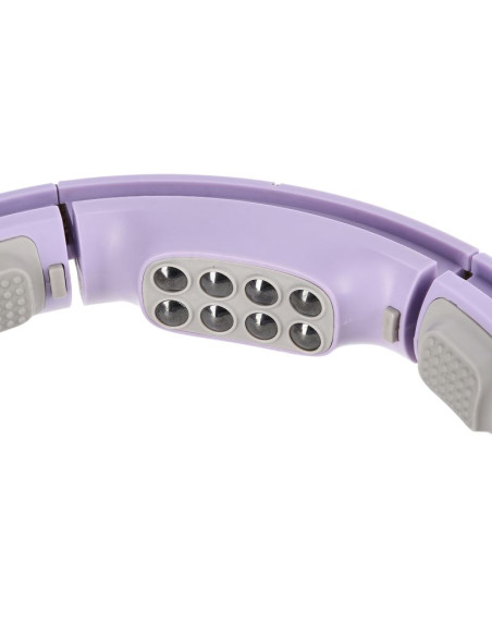 Zestaw hula hop magnetyczny violet hhm13 z licznikiem hms + pas wyszczuplający br163 black