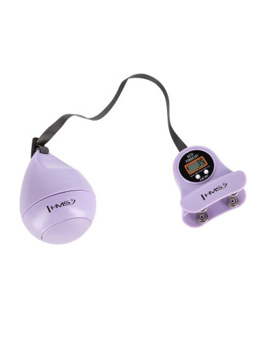 Zestaw hula hop magnetyczny violet hhm13 z licznikiem hms + pas wyszczuplający br163 black
