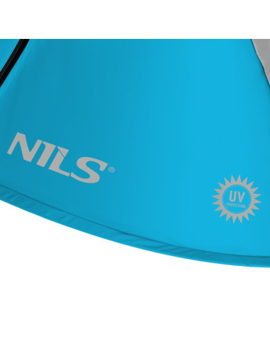 Nc3043 niebieski namiot plażowy samorozkładający nils