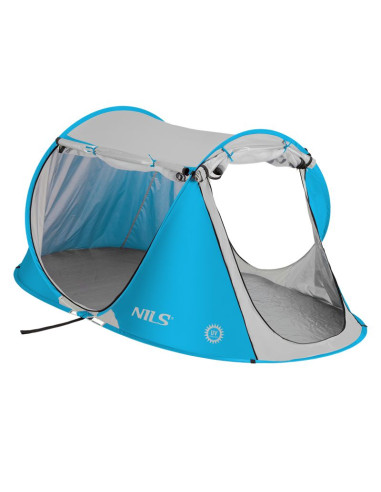 Nc3043 niebieski namiot plażowy samorozkładający nils