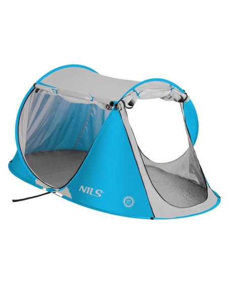 Nc3043 niebieski namiot plażowy samorozkładający nils