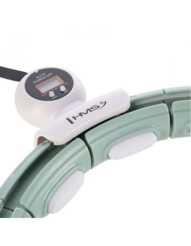 Hula hop hms hhm15 z magnesem i obciążeniem zielony + licznik