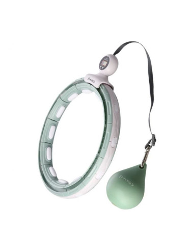 Hula hop hms hhm15 z magnesem i obciążeniem zielony + licznik