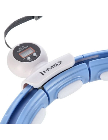 Hula hop hms hhm15 z magnesem i obciążeniem niebieski + licznik