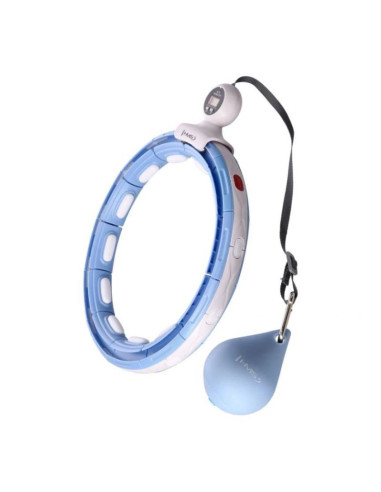 Hula hop hms hhm15 z magnesem i obciążeniem niebieski + licznik