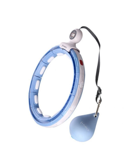 Hula hop hms hhm15 z magnesem i obciążeniem niebieski + licznik
