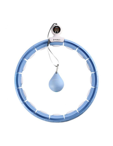Hula hop hms hhm15 z magnesem i obciążeniem niebieski + licznik