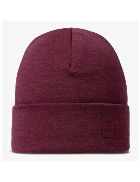 Czapka buff heavyweight merino wool loose hat solid tibetan red