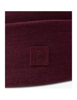 Czapka buff heavyweight merino wool loose hat solid tibetan red 2