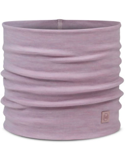 Bandana buff merino heavyweight neck warmer solid lilac sand