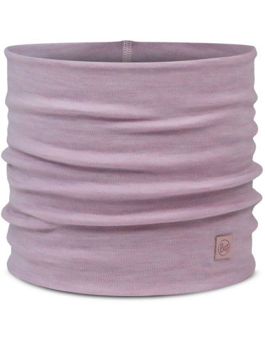 Bandana buff merino heavyweight neck warmer solid lilac sand
