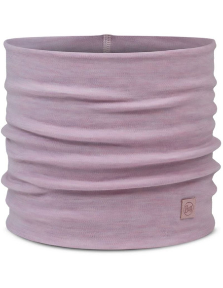 Bandana buff merino heavyweight neck warmer solid lilac sand