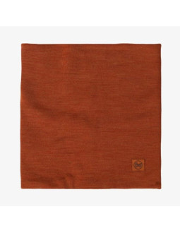 Bandana buff merino heavyweight neck warmer solid cinnamon