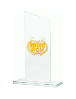 Trofeum szklane grawerowane + wypełnienie farbą 2