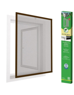Moskitiera okno alu 100x120 brąz plus