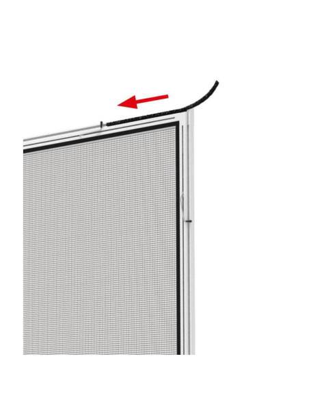 Moskitiera okno alu 100x120 brąz plus