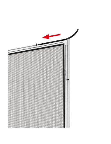 Moskitiera okno alu 100x120 brąz plus