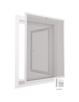 Moskitiera okno alu 100x120 biała 2