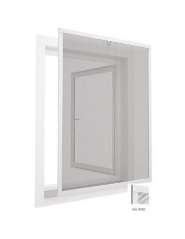 Moskitiera okno alu 100x120 biała