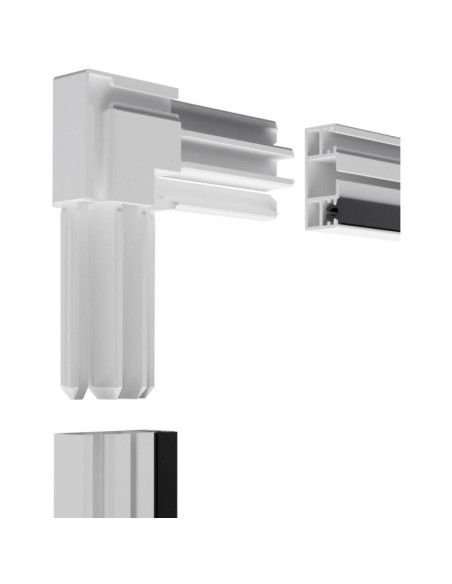 Moskitiera okno alu 100x120 biała