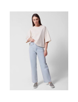 Jeansy straight z prostymi nogawkami damskie outhorn