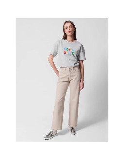 Jeansy straight z prostymi nogawkami damskie outhorn