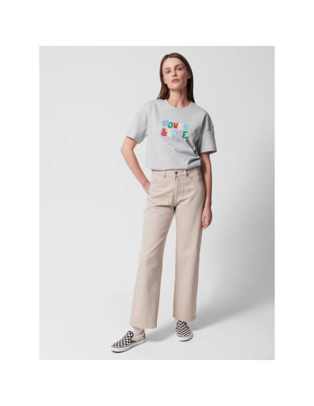 Jeansy straight z prostymi nogawkami damskie outhorn