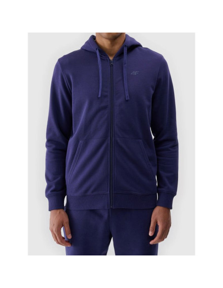 Bluza dresowa rozpinana z kapturem męska 4f 4fwmm00tswsm1768-31s
