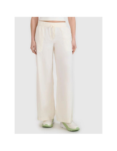 Spodnie damskie casual z szerokimi nogawkami 4f 4fwss25ttrof1012-11s