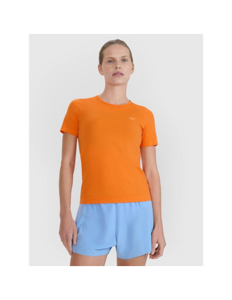 Koszulka do biegania w terenie regular damska 4f 4fwss25tftsf1266-70s