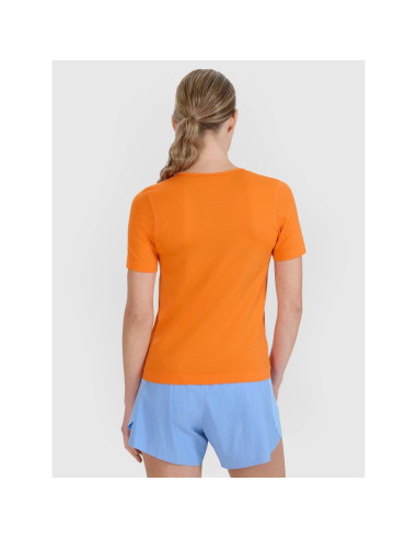 Koszulka do biegania w terenie regular damska 4f 4fwss25tftsf1266-70s