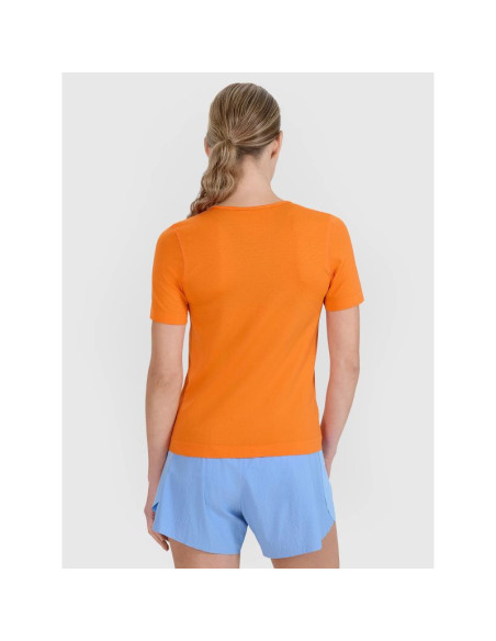 Koszulka do biegania w terenie regular damska 4f 4fwss25tftsf1266-70s