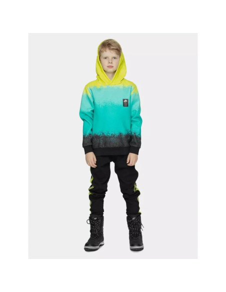 Bluza chłopięca bawełniana z kapturem 4f 4fjwss25tswsm2339-90a