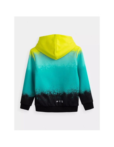 Bluza chłopięca bawełniana z kapturem 4f 4fjwss25tswsm2339-90a