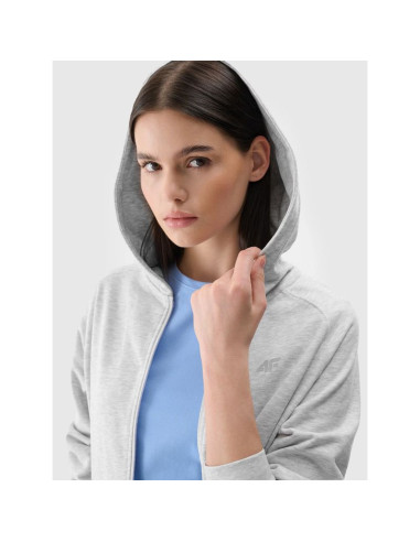 Bluza dresowa rozpinana z kapturem damska 4f 4fwmm00tswsf1763-27m