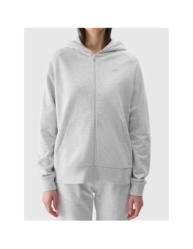 Bluza dresowa rozpinana z kapturem damska 4f 4fwmm00tswsf1763-27m