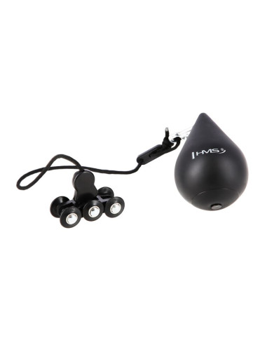 Zestaw hula hop hhw12 black z wypustkami i obciążnikiem hms + pas br163 black plus size