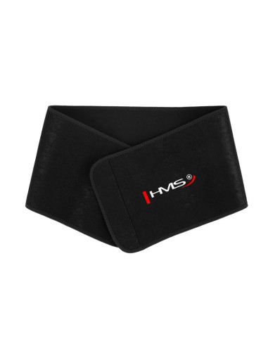 Zestaw hula hop hhw12 black z wypustkami i obciążnikiem hms + pas br163 black plus size