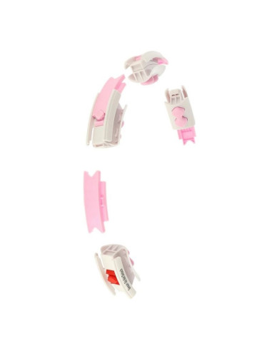 Hula hop hms hhw06 z wypustkami, obciążnikiem i licznikiem różowy