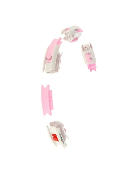 Hula hop hms hhw06 z wypustkami, obciążnikiem i licznikiem różowy