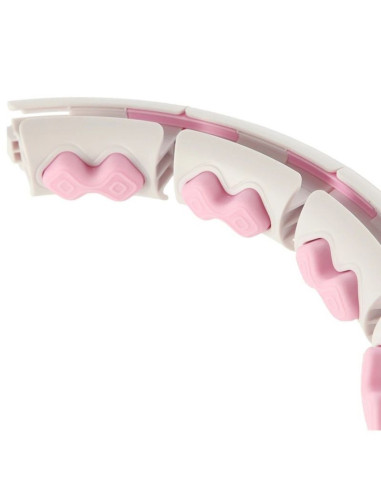 Hula hop hms hhw06 z wypustkami, obciążnikiem i licznikiem różowy