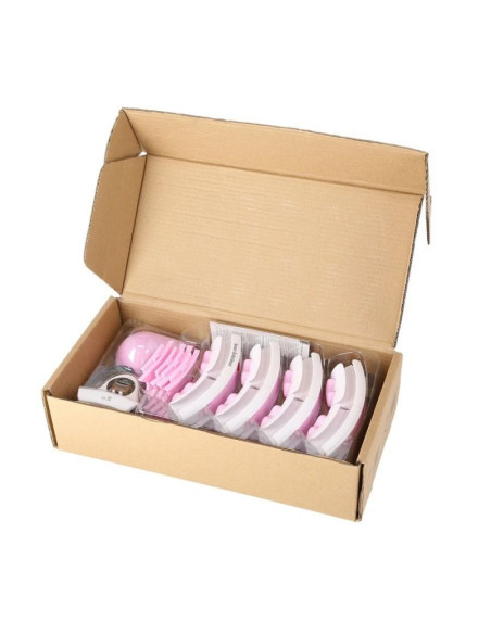 Hula hop hms hhw06 z wypustkami, obciążnikiem i licznikiem różowy