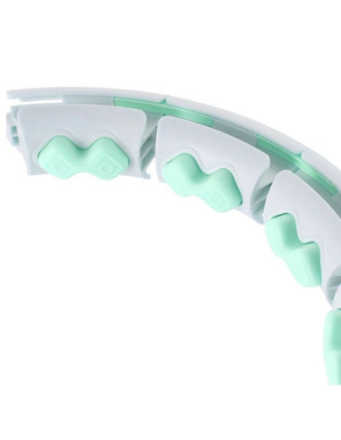 Hula hop hms hhw06 z wypustkami, obciążnikiem i licznikiem zielony